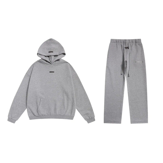 Cloudy Gray Essentials Tracksuit Pullover