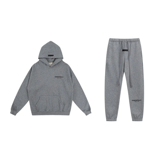 Cloudy Gray Essentials Tracksuit Pullover