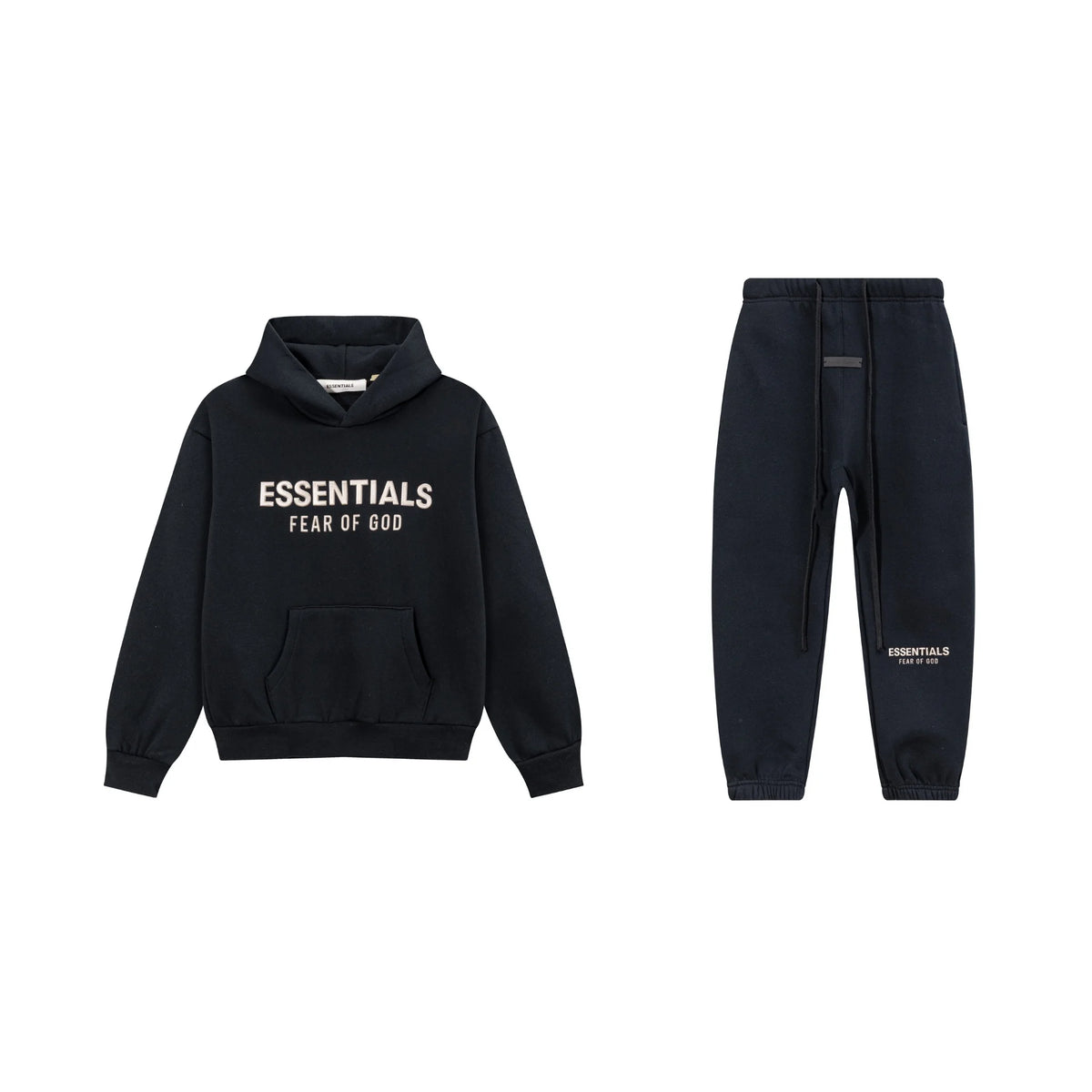 Black Essentials Tracksuit Pullover