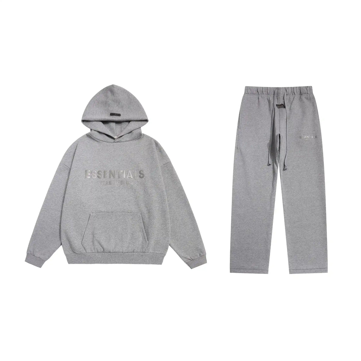 Cloudy Gray Essentials Tracksuit Pullover