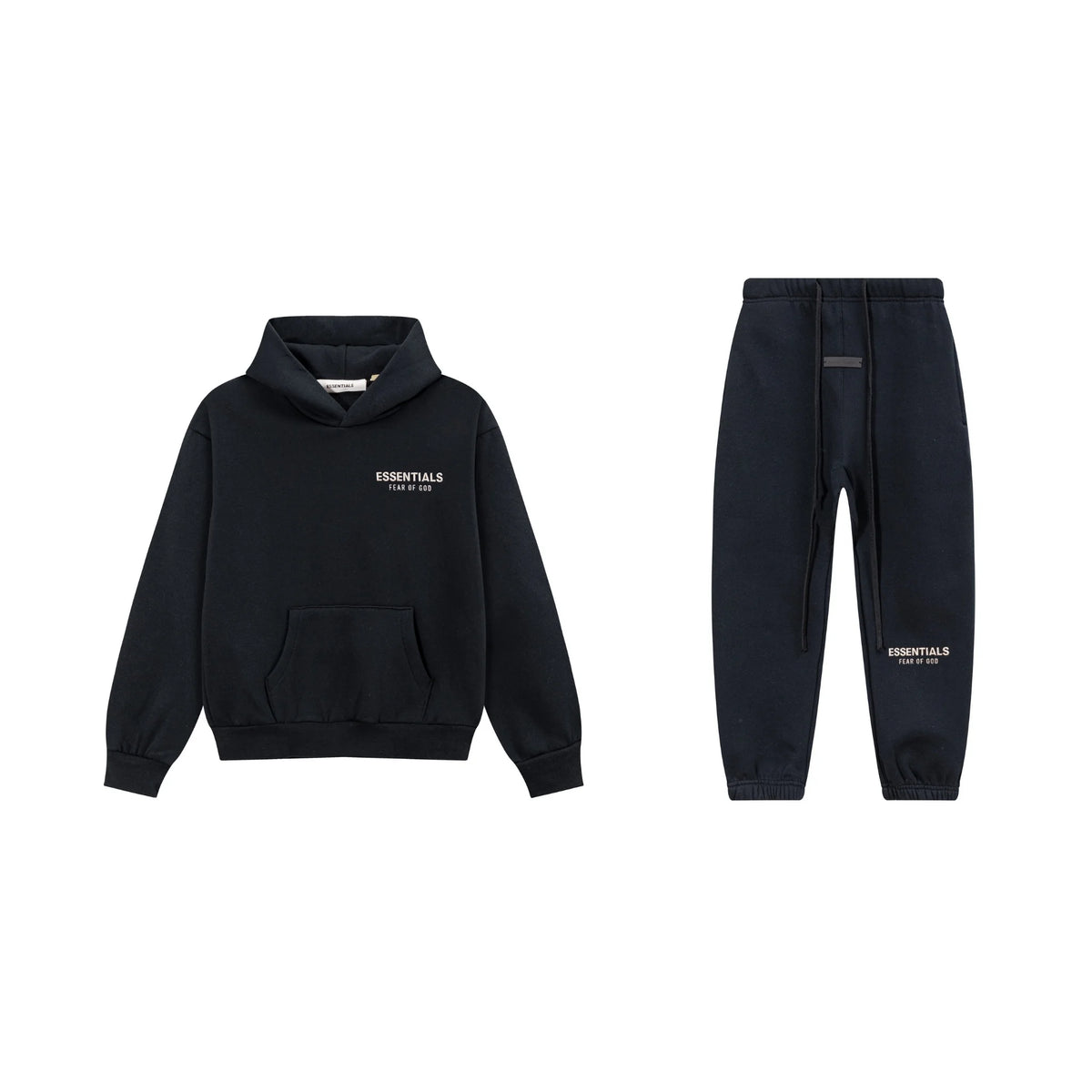 Black Essentials Tracksuit Pullover