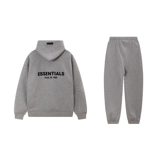 Dark Oatmeal Essentials Tracksuit Pullover