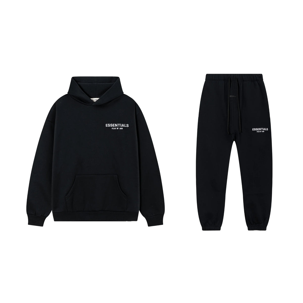 Black Essentials Tracksuit Pullover