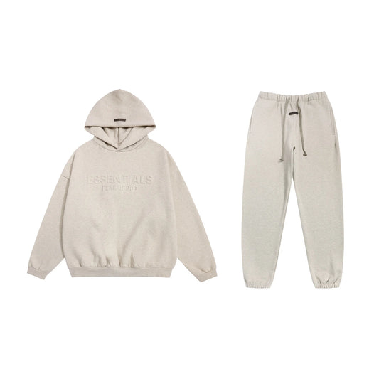 Oatmeal Heather Essentials Tracksuit Pullover