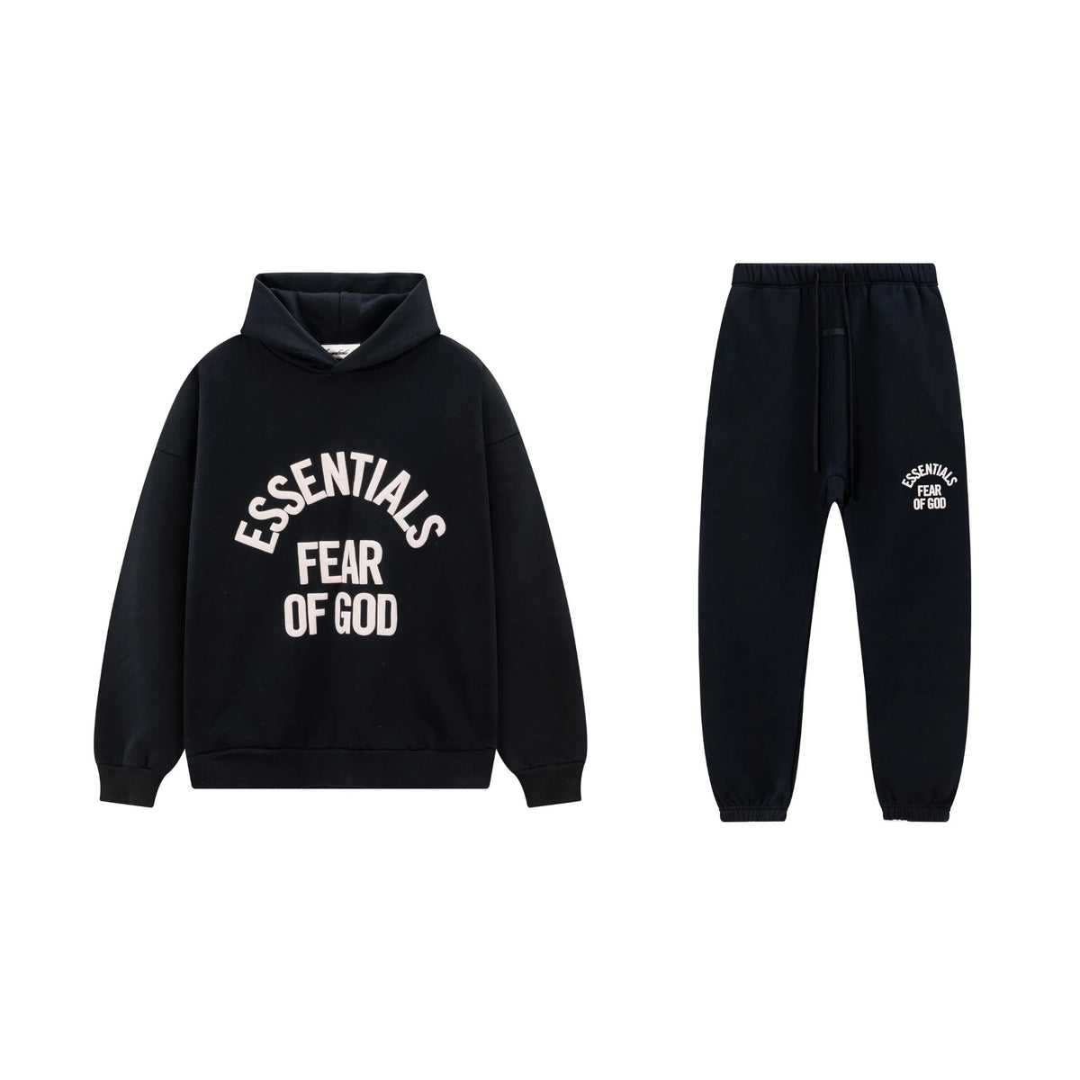 Black Essentials Tracksuit Pullover