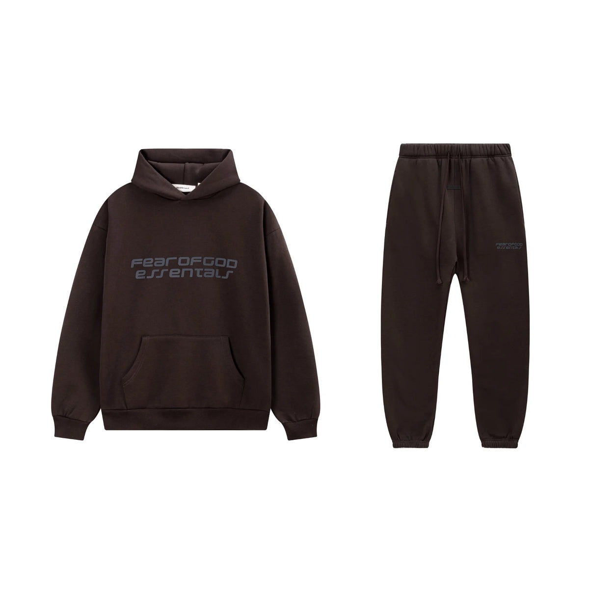 Dark Brown Essentials Tracksuit Pullover