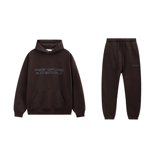 Dark Brown Essentials Tracksuit Pullover