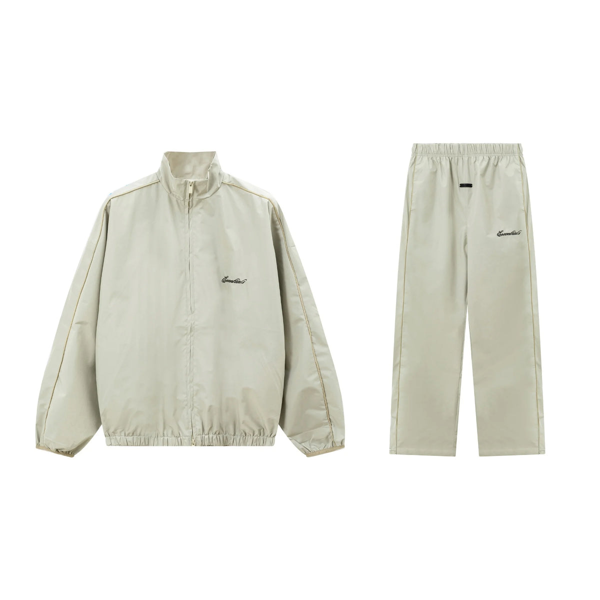 Essentials Tracksuit Matcha Green Nylon Pullover
