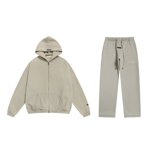 Cement Gray Essentials Tracksuit Pullover