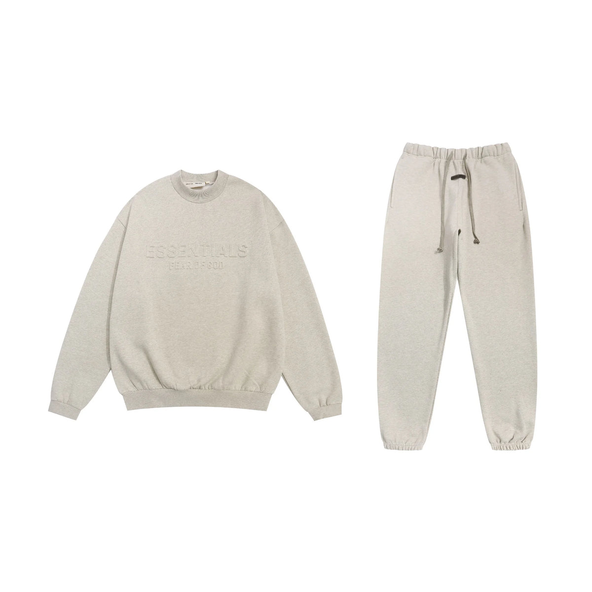 Oatmeal Heather Essentials Tracksuit Pullover