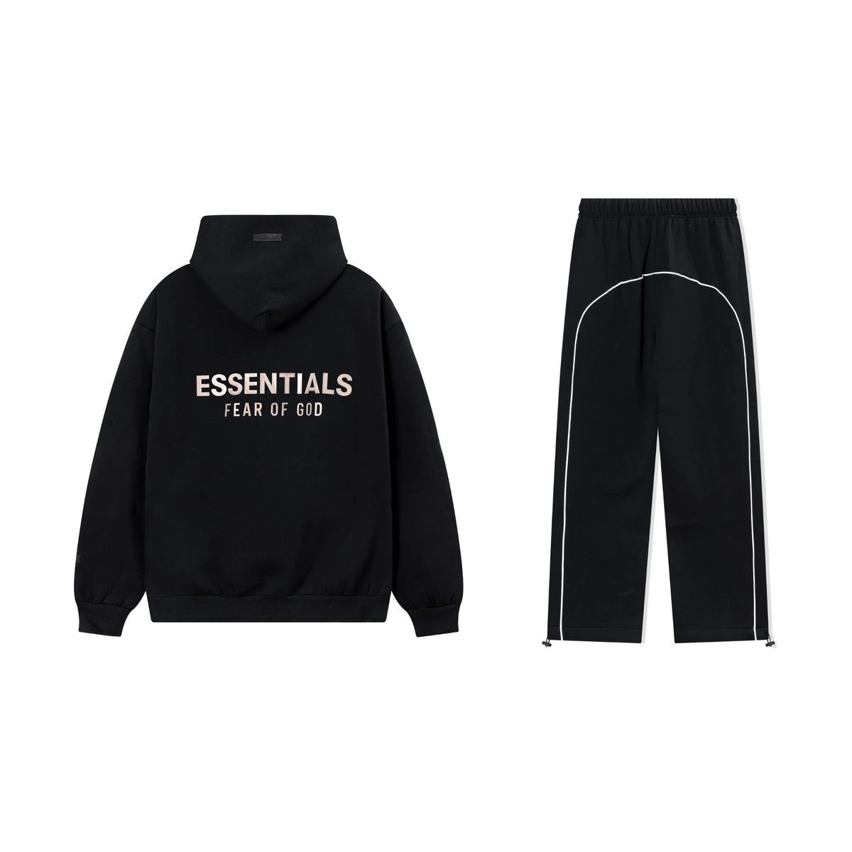 Black Essentials Tracksuit Pullover