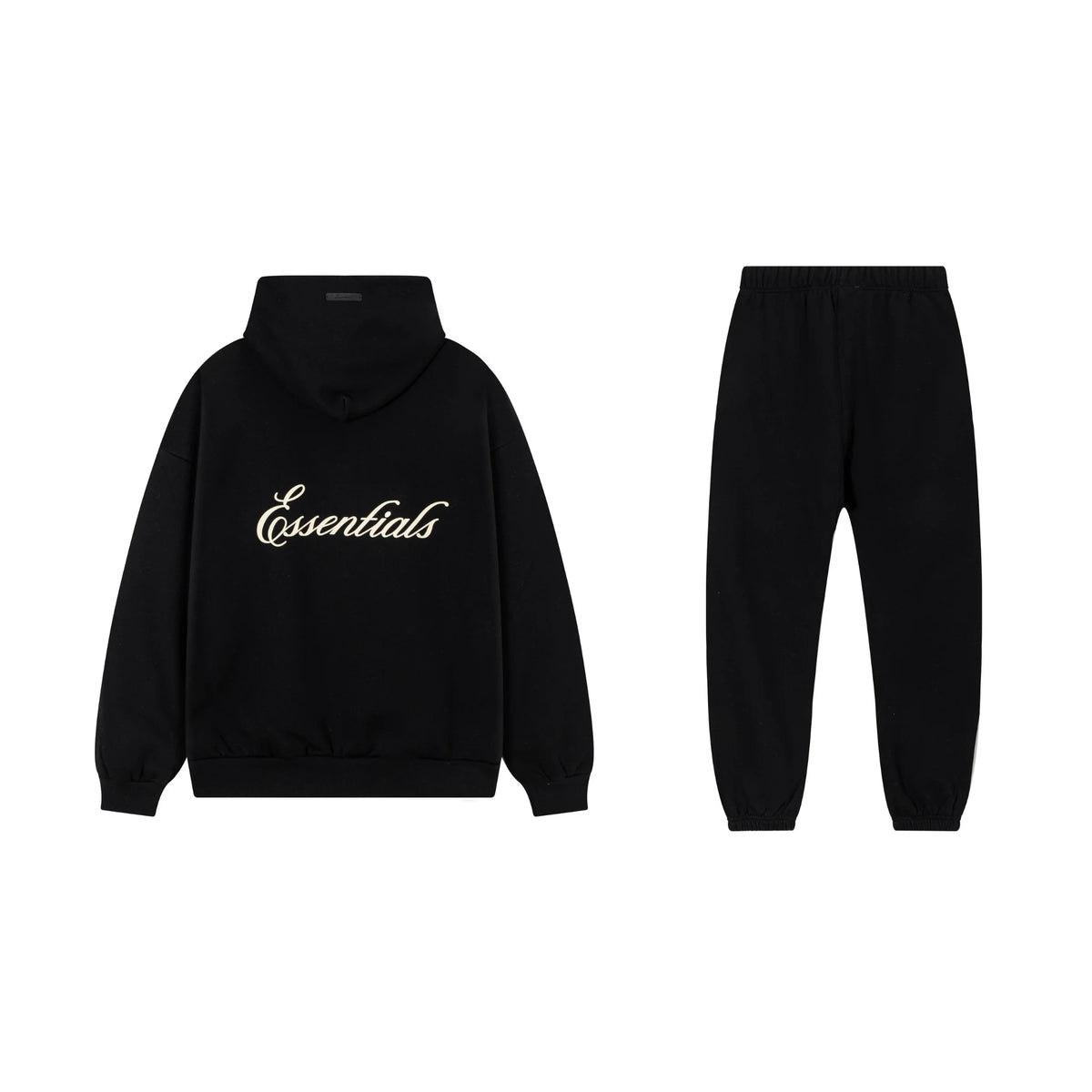 Black Essentials Tracksuit Pullover