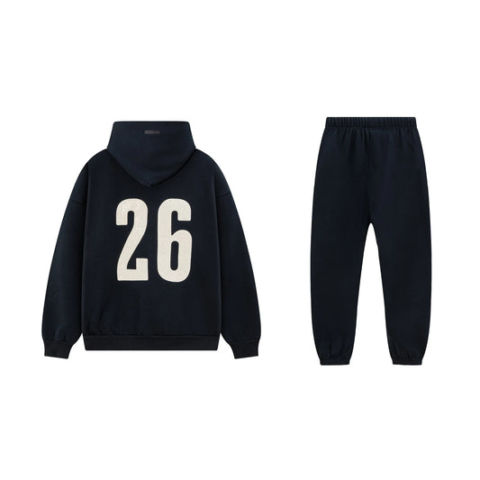 Black Essentials Tracksuit Pullover