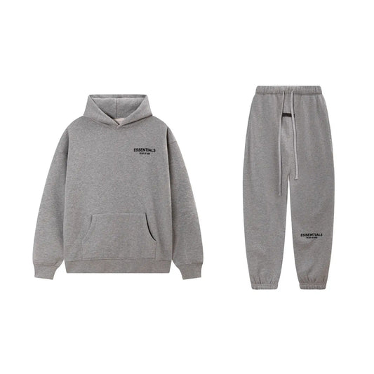 Dark Oatmeal Essentials Tracksuit Pullover