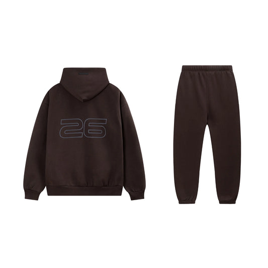 Dark Brown Essentials Tracksuit Pullover
