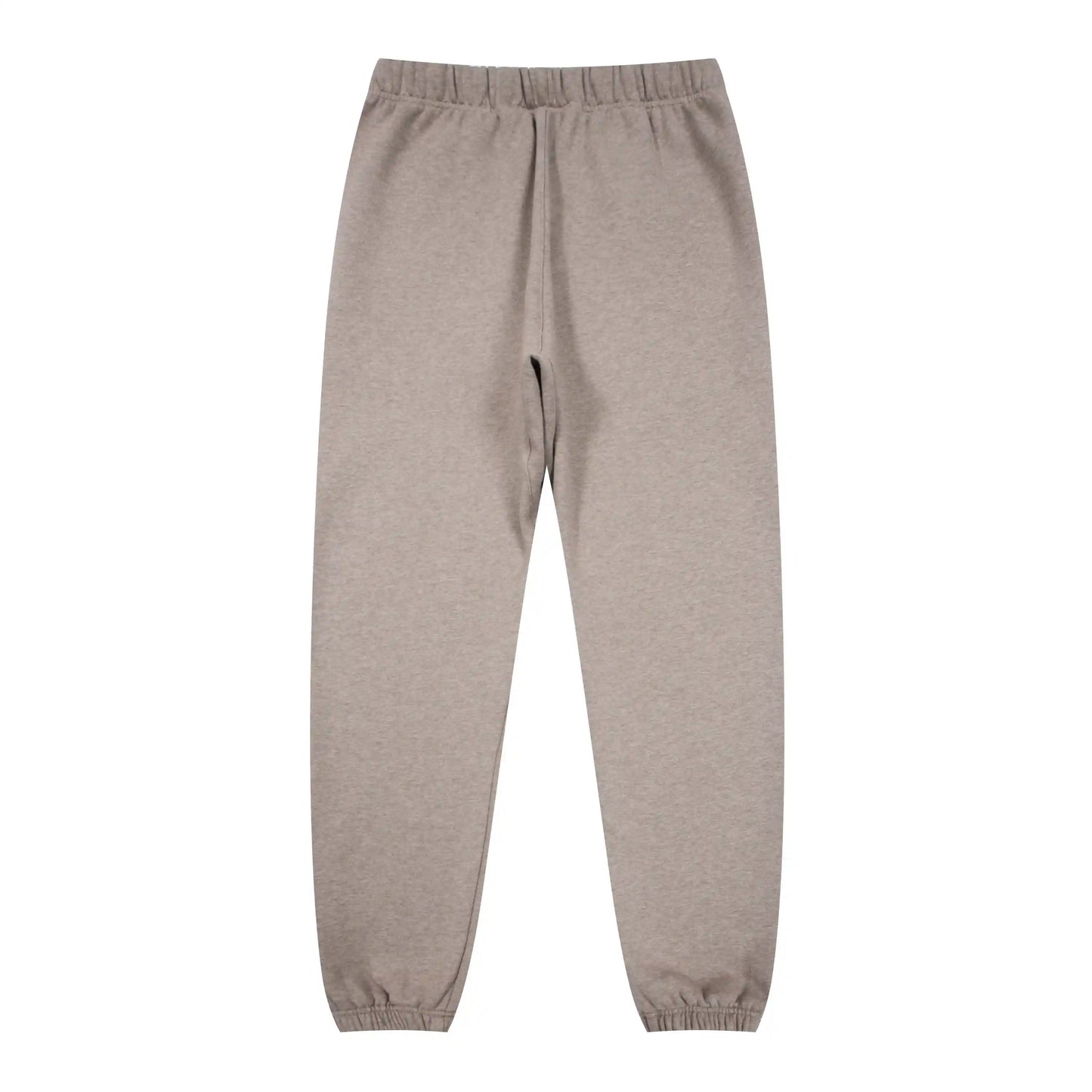 Jogger style heathered grey sweatpants by Fear of God with elastic waistband