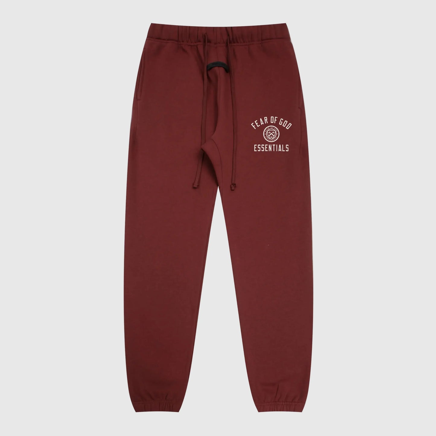Fear of God Essentials Red Sweatpants – Relaxed Streetwear Jogger
