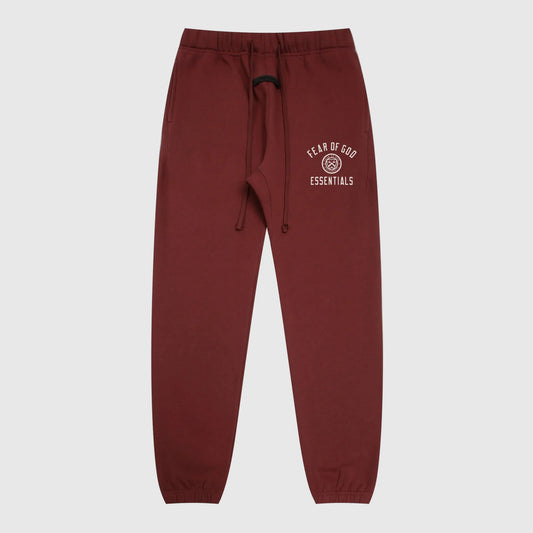 Fear of God Essentials Red Sweatpants – Relaxed Streetwear Jogger