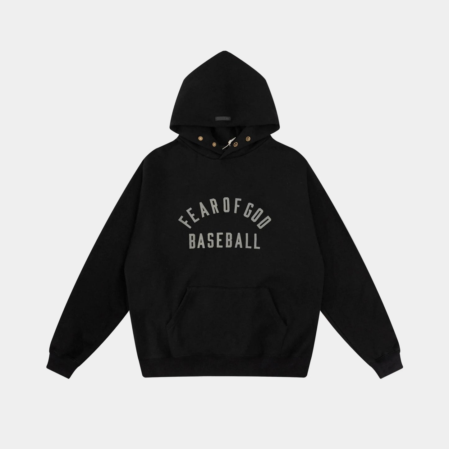 essentials black hoodie relaxed fit streetwear