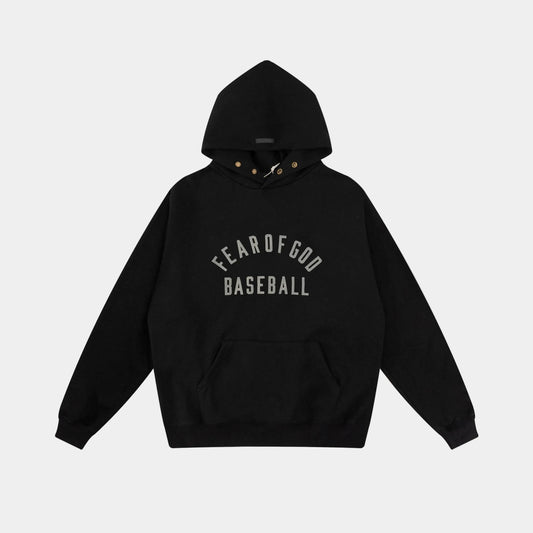 essentials black hoodie relaxed fit streetwear