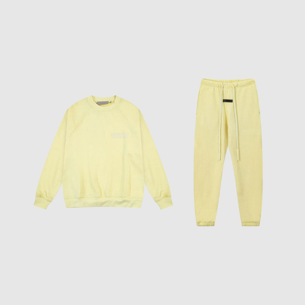 essentials-clothing-fear-of-god-yellow-jumper-tracksuit-set