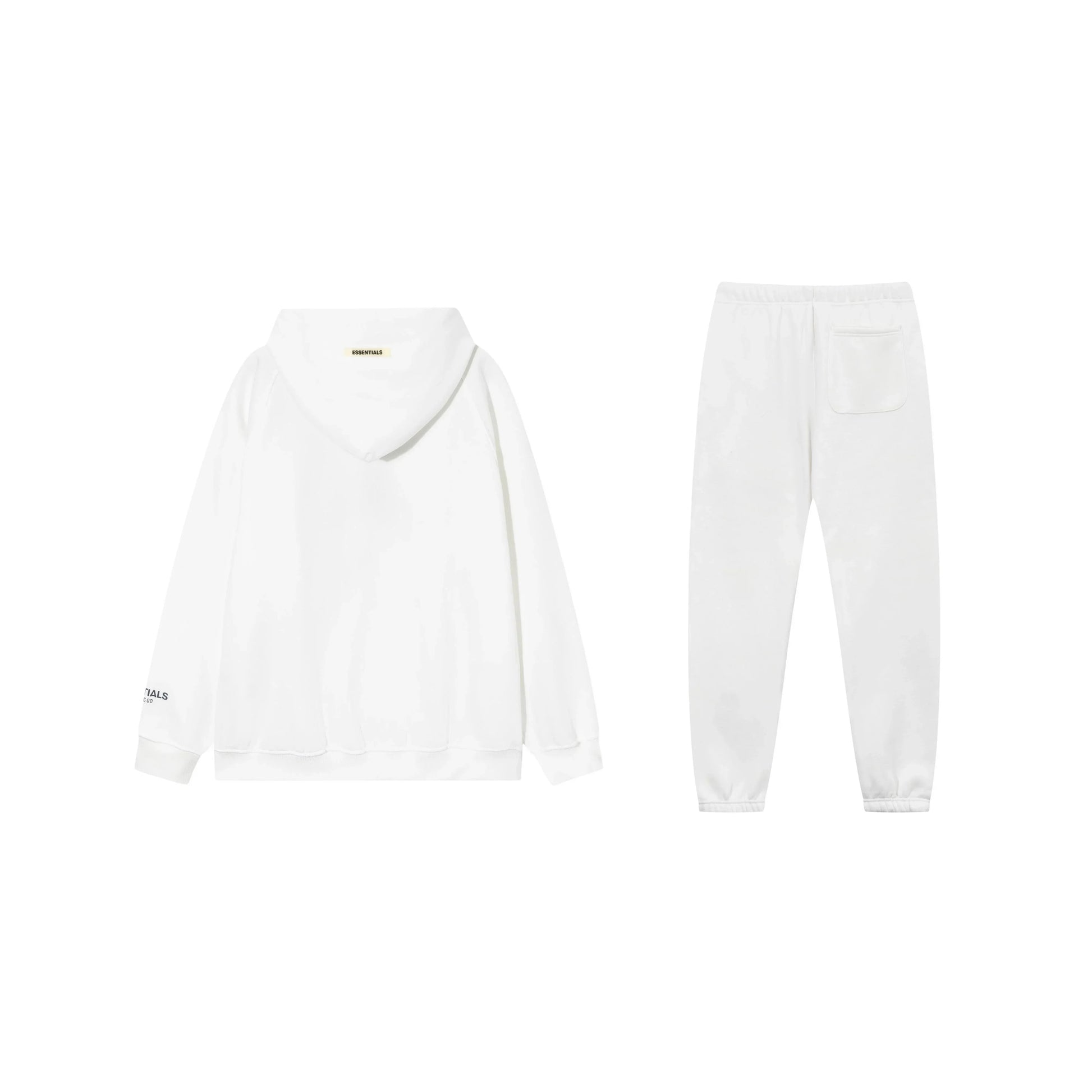 Essentials tracksuit eggshell angled view relaxed fit set
