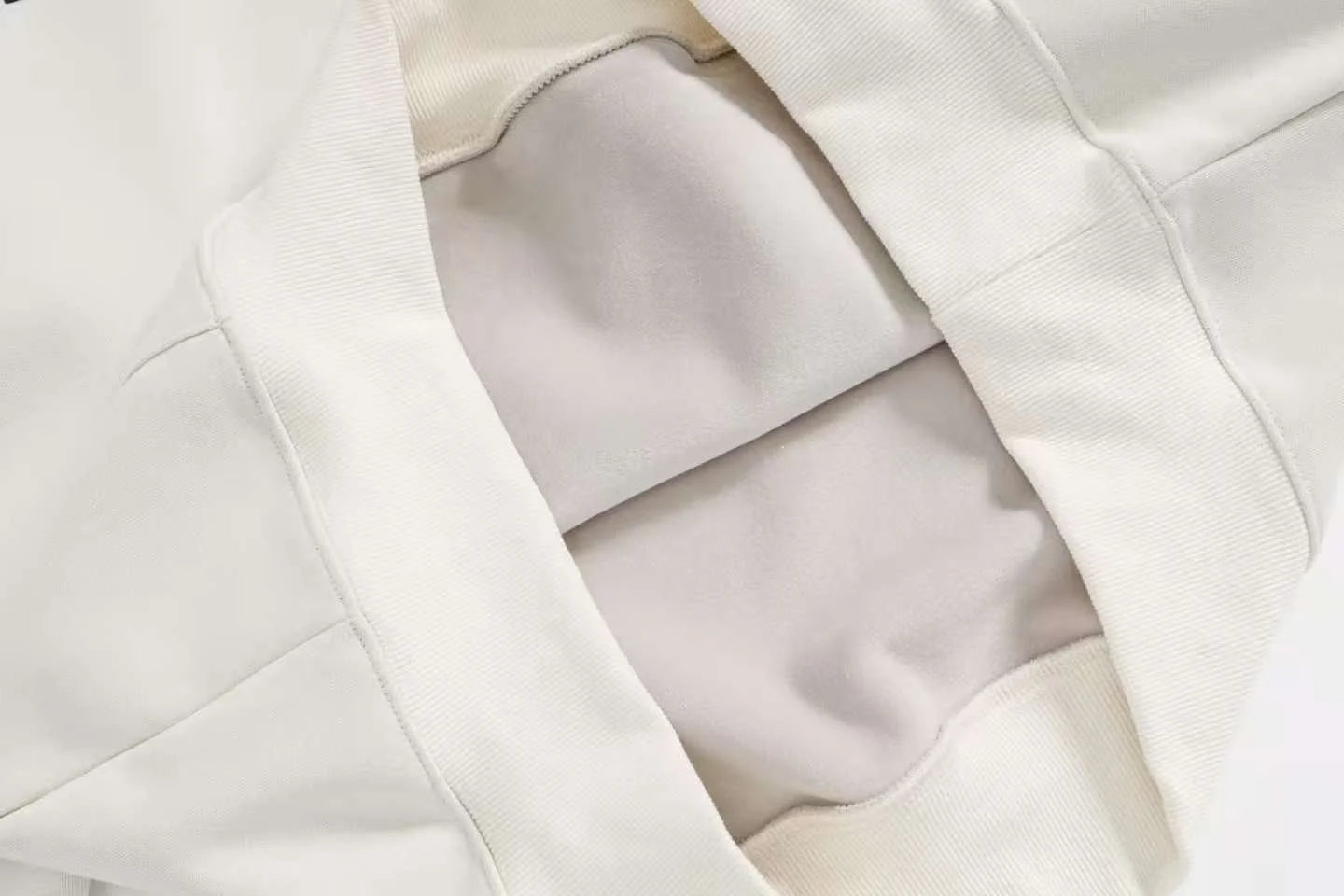 Fear of God ESSENTIALS Signature Ivory White Hoodie