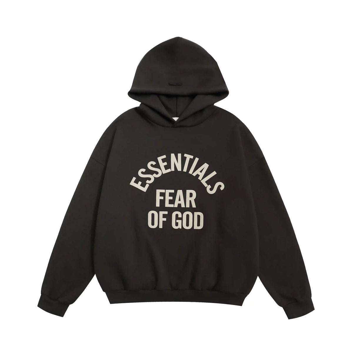 Fear of God Essentials Hoodie in Light Black | Tonal Fleece