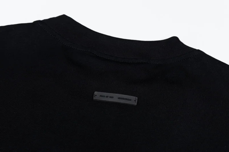 ESSENTIALS Black Ponte 90s T-Shirt