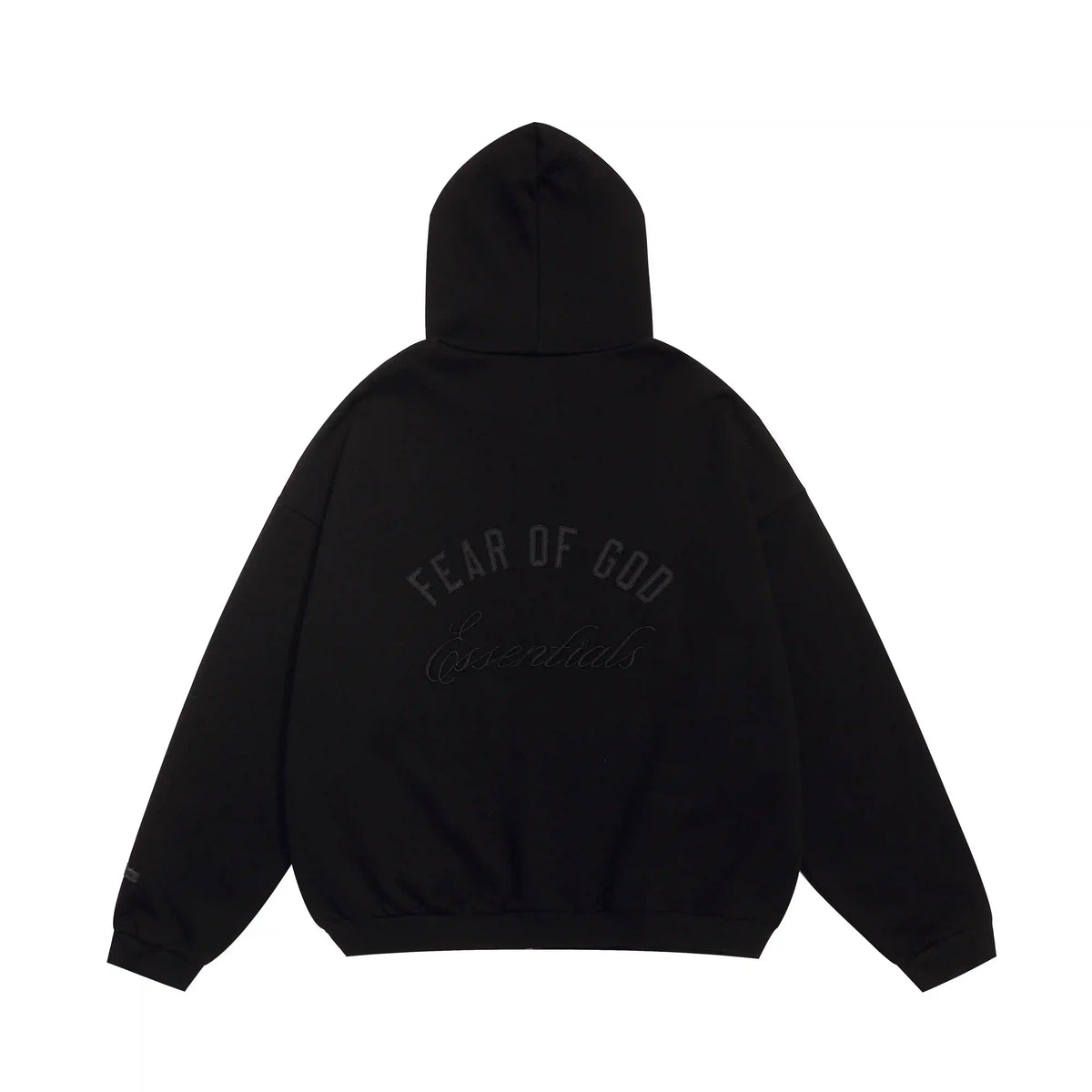 Fear of God Essentials Hoodie Black | Tonal Fleece