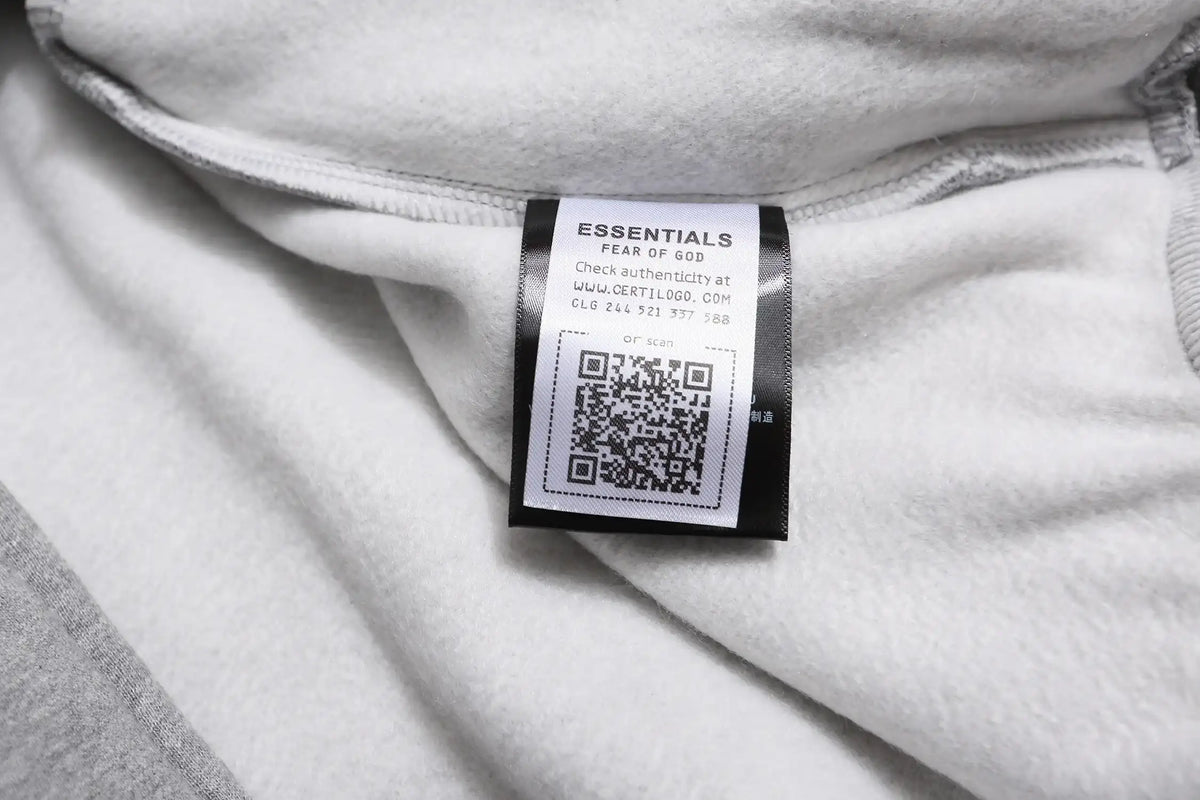 Cloudy Gray Essentials Tracksuit Pullover