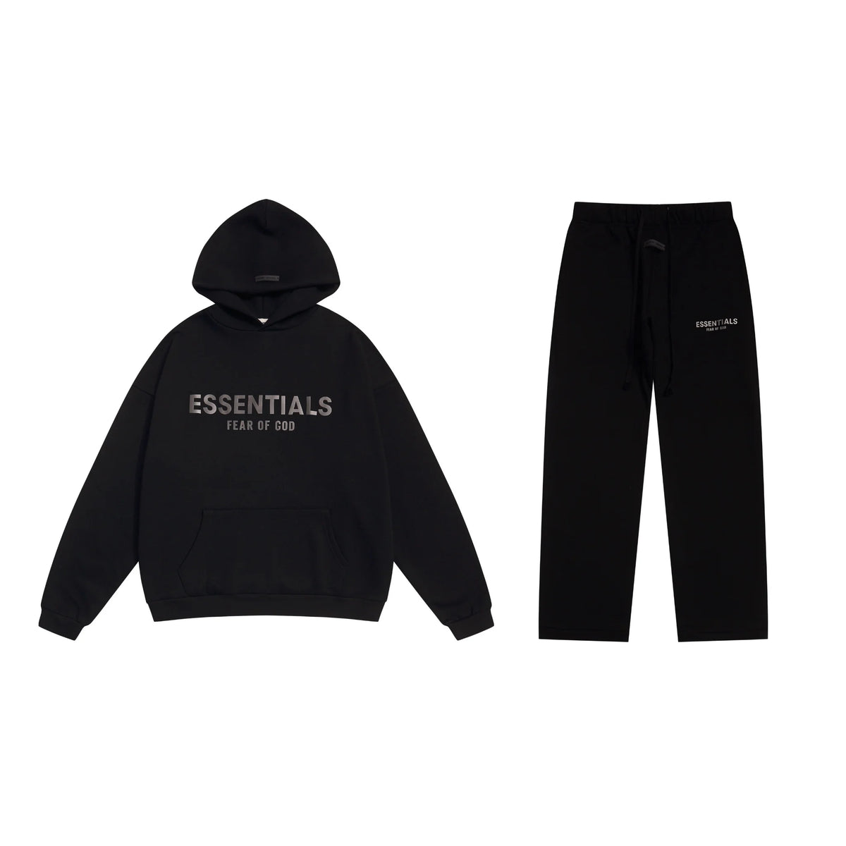 Black Essentials Tracksuit Pullover