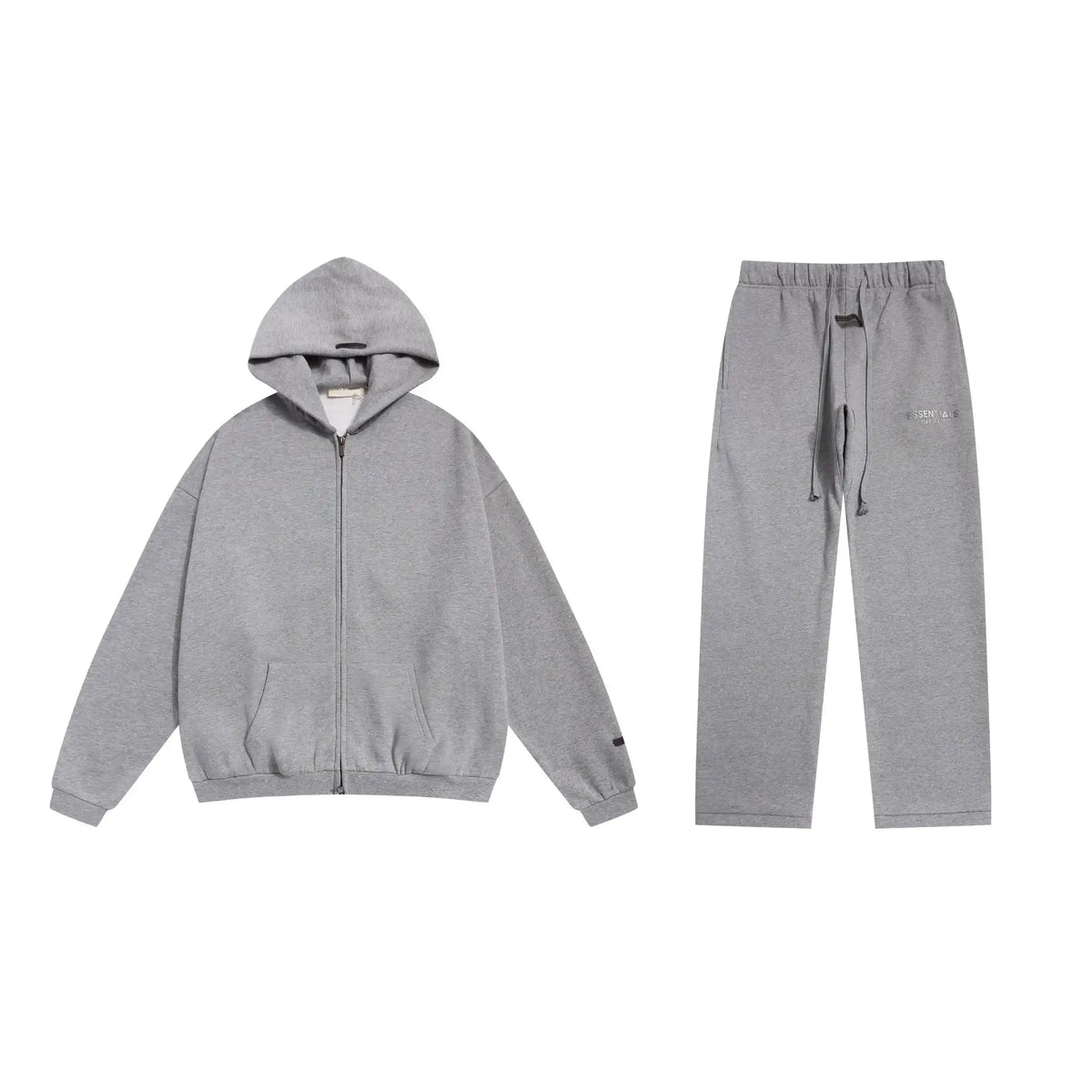 Cloudy Gray Essentials Tracksuit Pullover