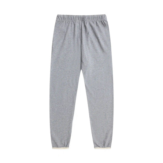 Casual streetwear dark heather oatmeal sweatpants outfit by Fear Of God