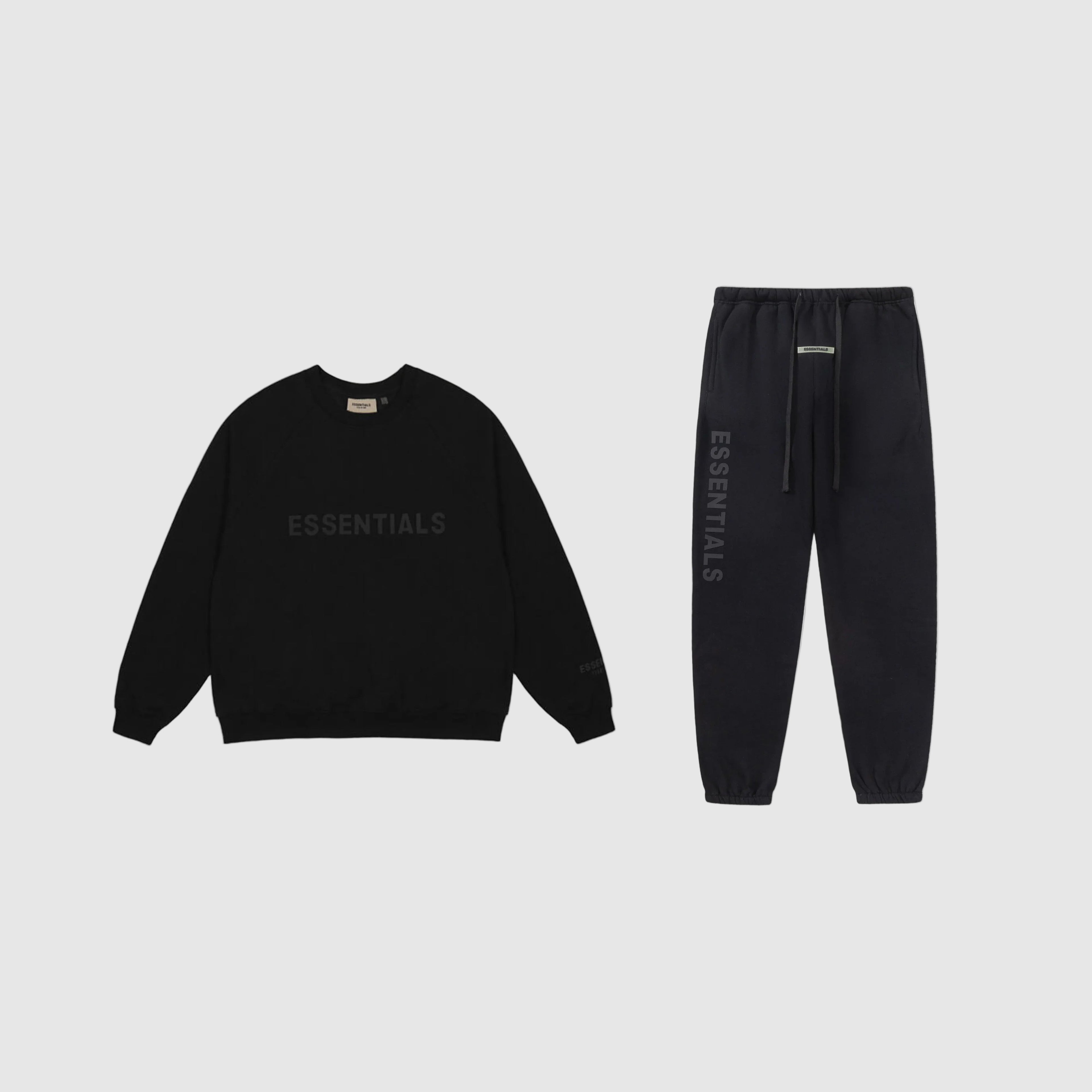 ESSENTIALS Clothing Black Tracksuit