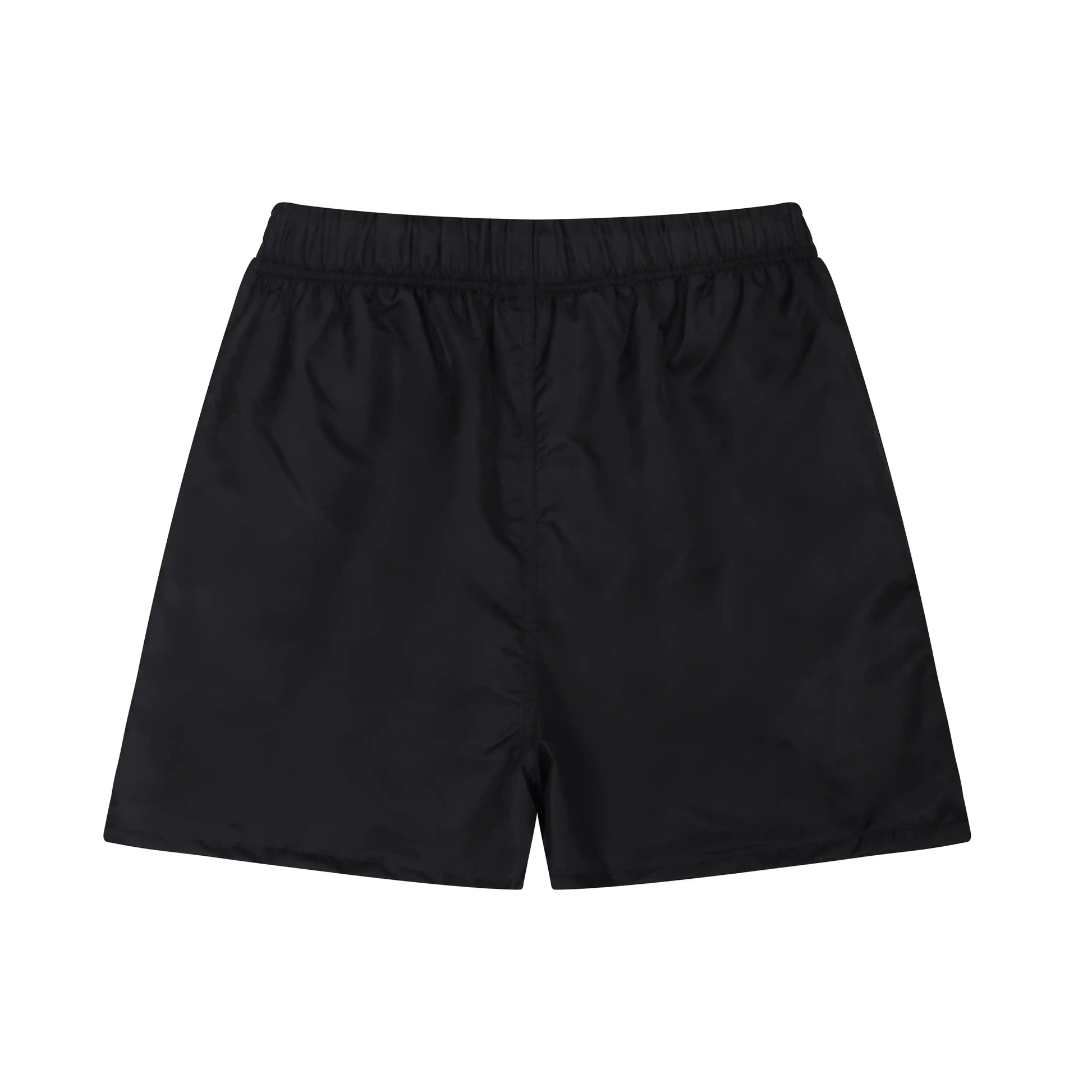 Fear of God Essentials Black fleece shorts relaxed fit side view