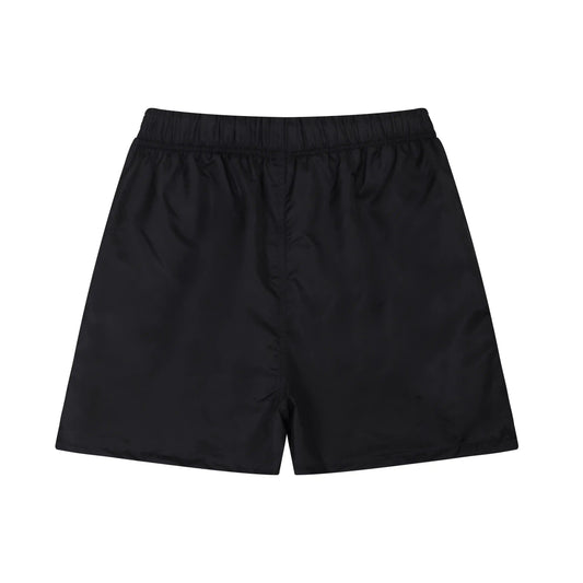 Fear of God Essentials Black fleece shorts relaxed fit side view