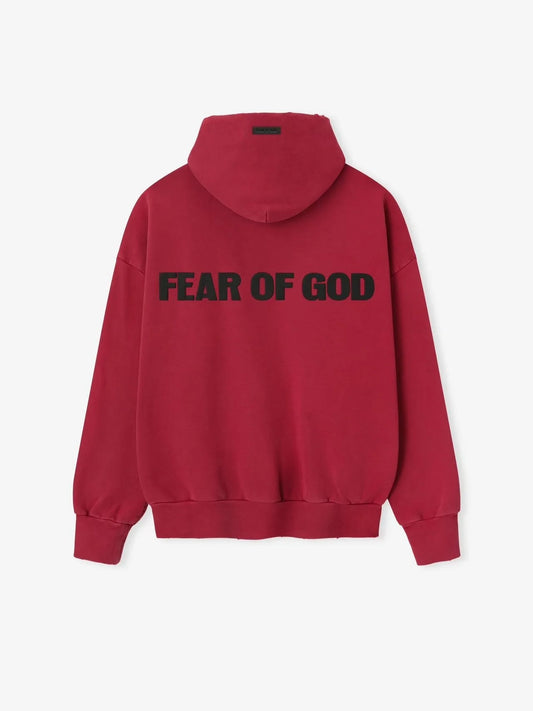 Fear of God ESSENTIALS Signature Freedom Now Red Hoodie