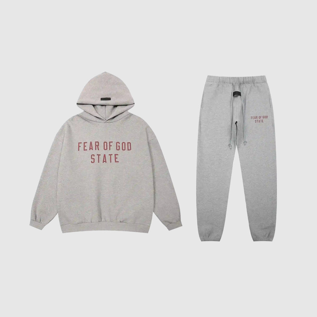 ESSENTIALS Clothing Dark Heather Oatmeal Tracksuit