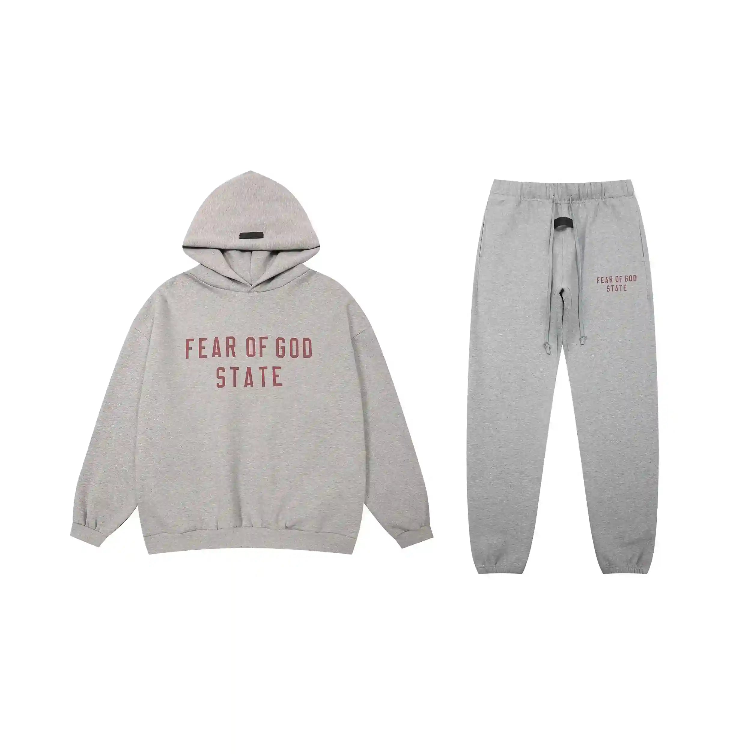 ESSENTIALS Clothing Dark Heather Oatmeal Tracksuit