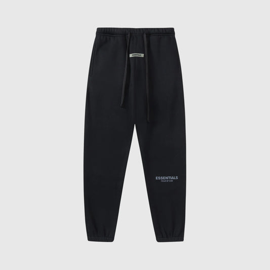 Premium fleece fabric detail on black sweatpants by Fear of God