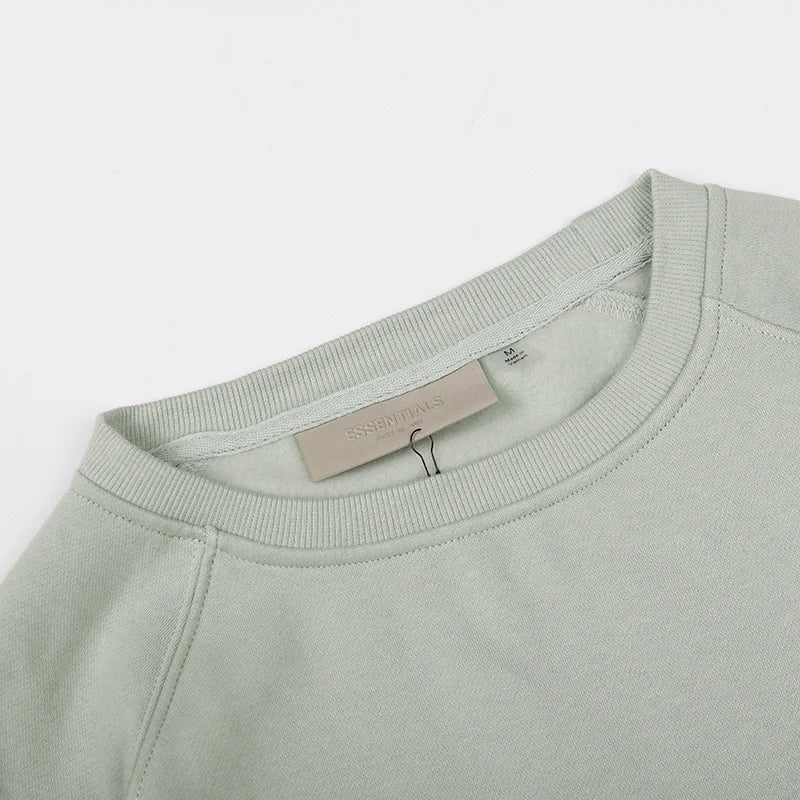Cement Gray Essentials Sweatshirt, Relaxed Fit