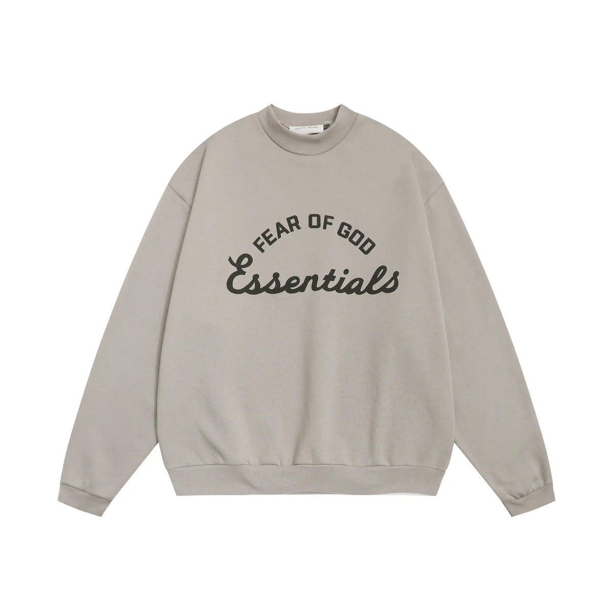 Light Rocky Grey Essentials Sweatshirt, Relaxed Crewneck Layer
