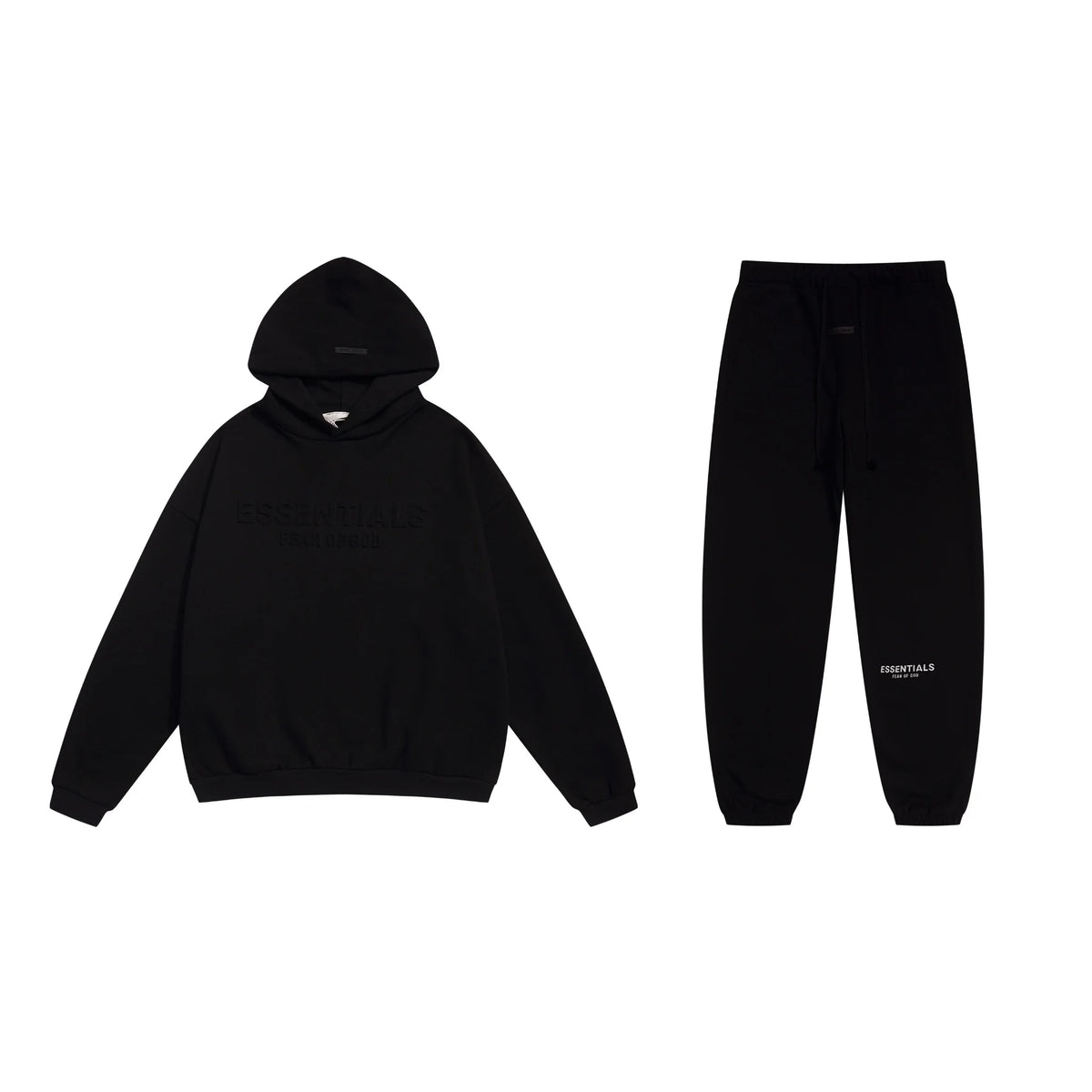 Black Essentials Tracksuit Pullover