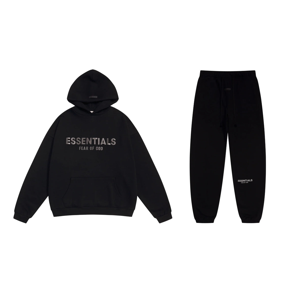 Black Essentials Tracksuit Pullover