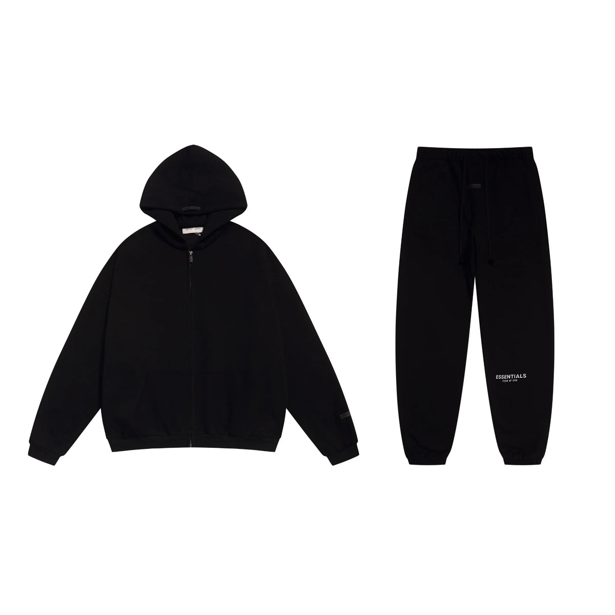 Black Essentials Tracksuit Pullover