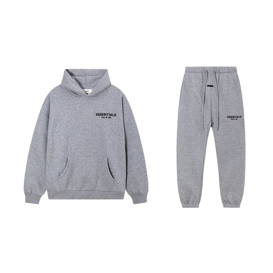 Dark Oatmeal Essentials Tracksuit Pullover