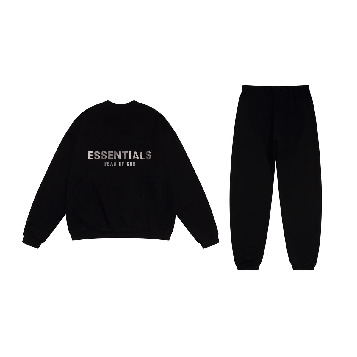 Black Essentials Tracksuit Pullover
