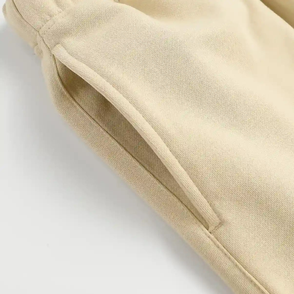 Essentials Calm Shell fleece shorts front view – Fear of God