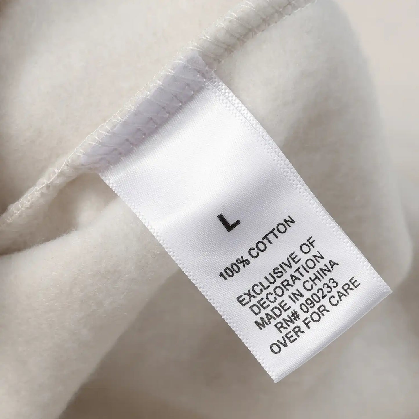 Fear of God ESSENTIALS Signature Baseball Ivory White Hoodie